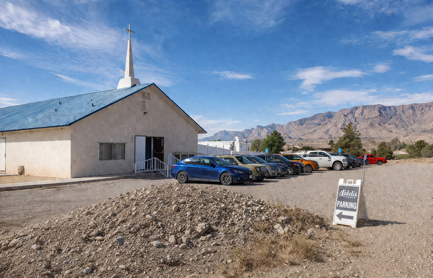Fidelis Christian Church in Pahrump, Nevada at 741 Fehrs Way.